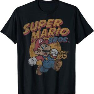 Super Mario Bros Since 85 Poster T-Shirt Retro Nintendo Gamer Tee 79